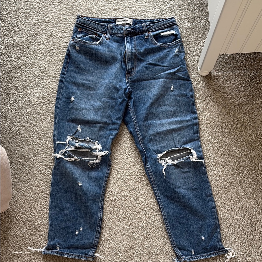 Abercrombie & Fitch High Rise Blue Jeans